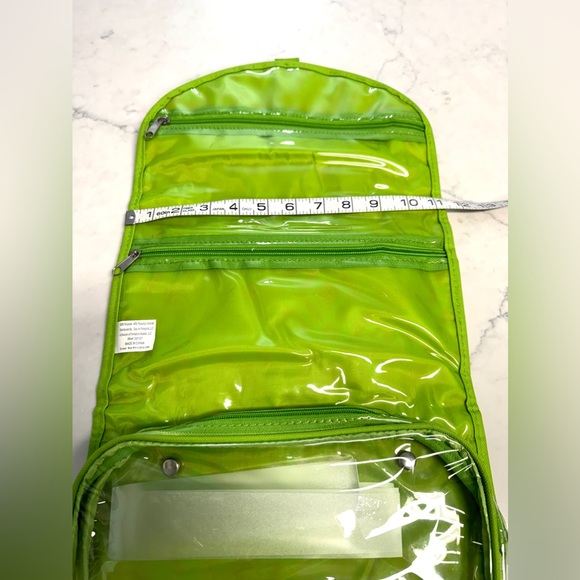 Compact Travel Case Embroidered Letter “J” Pink & Green - Picture 7 of 10